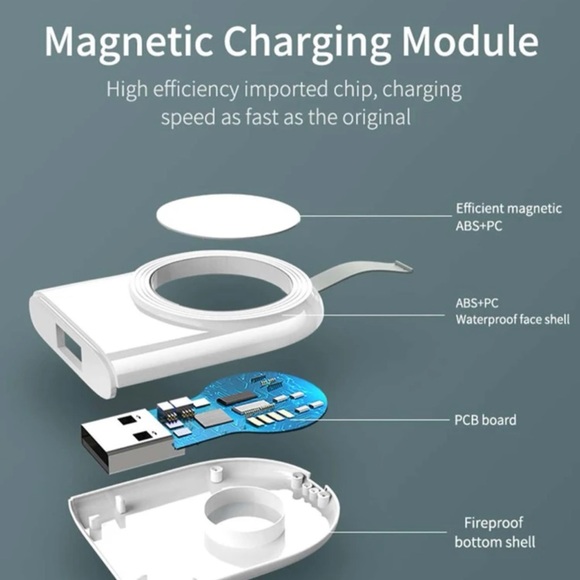 1pc Portable Wireless Charger Compatible With Apple Watch - Picture 4 of 8